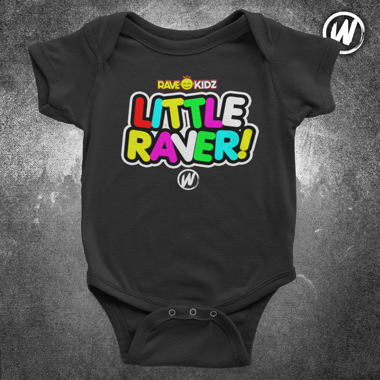 Rave Kidz - Little Raver Bodysuit (Black)