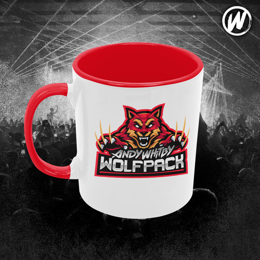 Wolfpack mug (white x red)