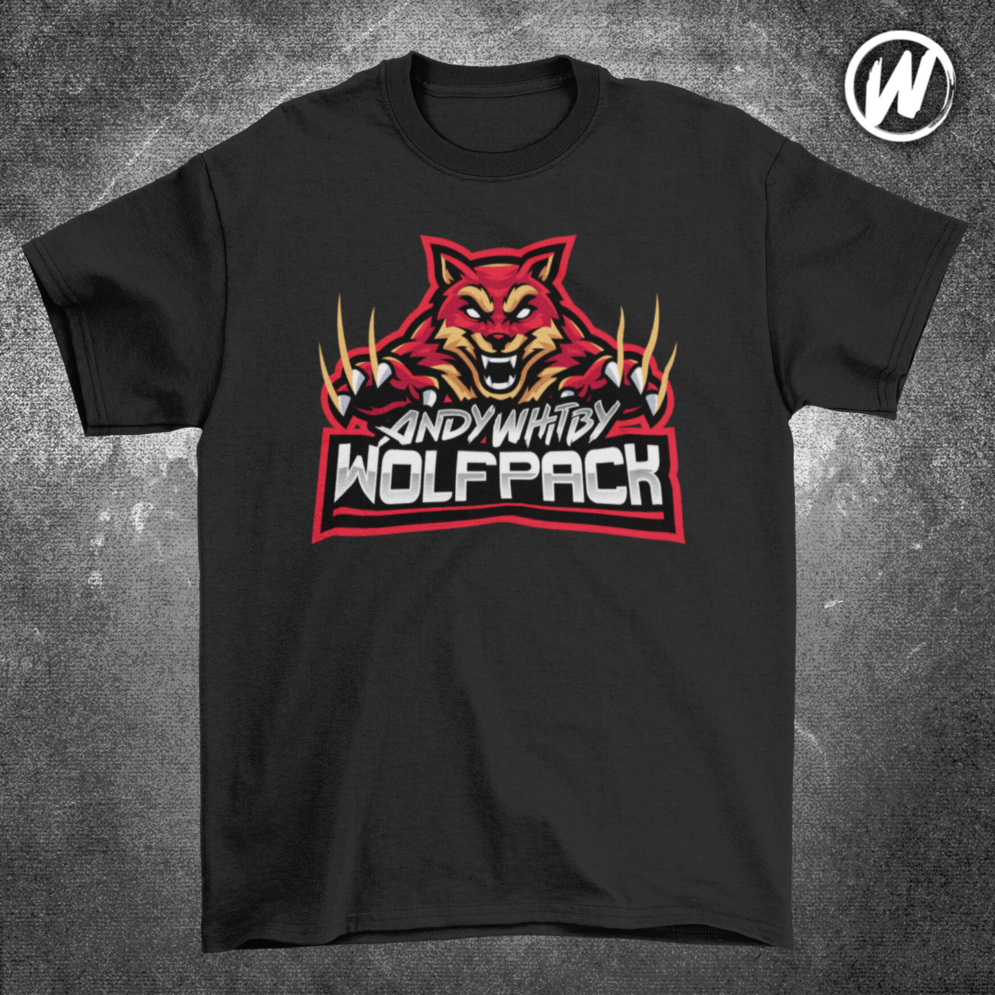 Wolfpack Black t-shirt (red logo)