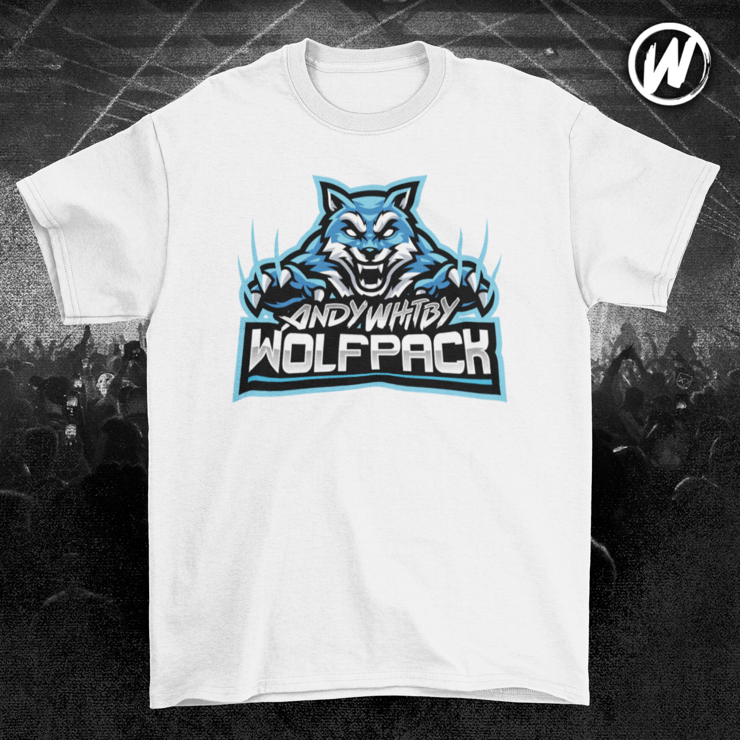 Wolfpack white tshirt (blue logo)