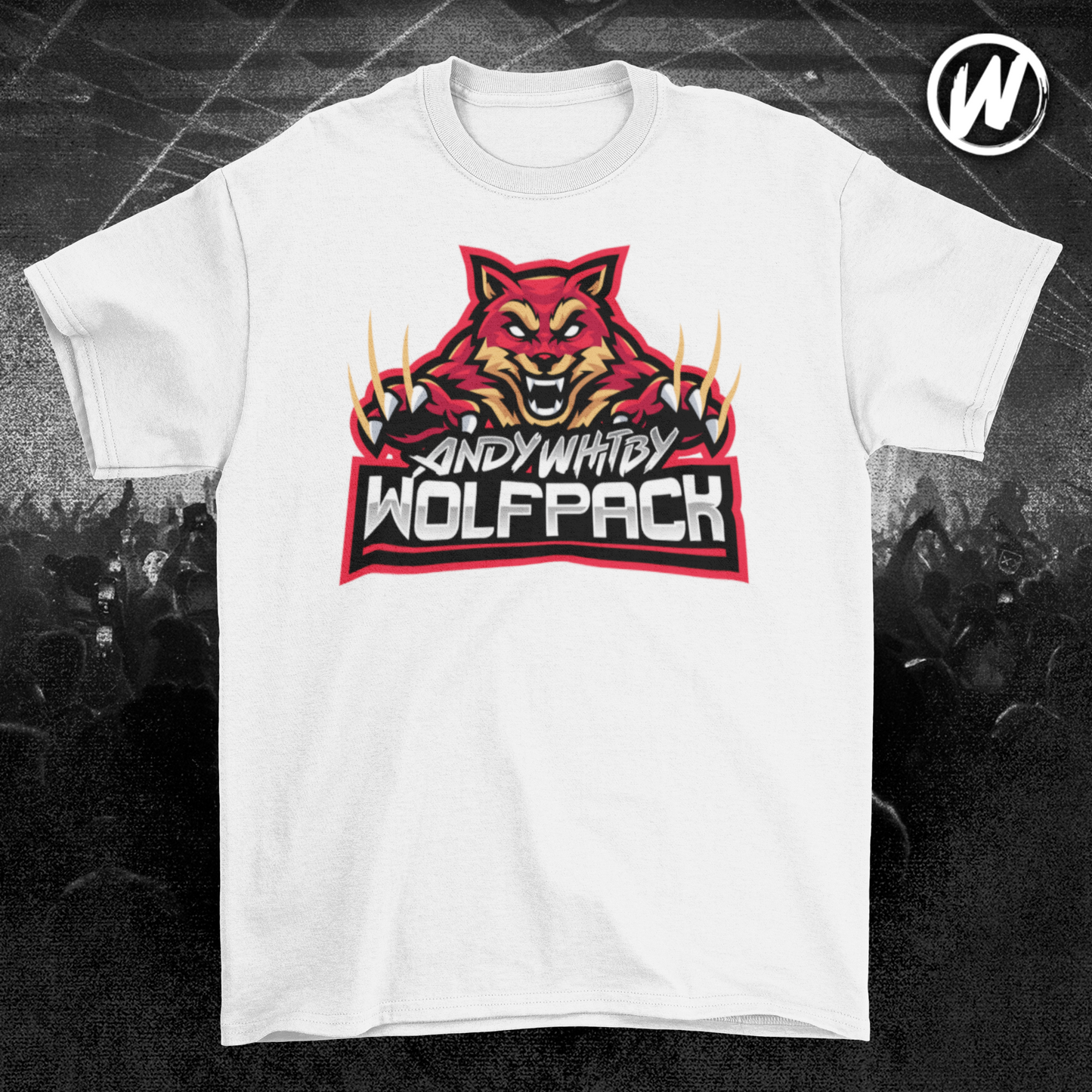 Wolfpack White t-shirt (red logo)